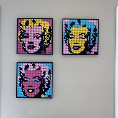 Lego Art Andy Warhol's Marilyn Monroe Collectible Canvas Art Set Building  Kit For Adults 31197 : Target