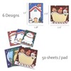 Wrapables Happy Holidays Christmas Sticky Notes, Adhesive Winter Holiday Memo Notepads for Home, Office, Work, Festive Fun 6pc - 2 of 4