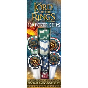 MasterPieces Casino Style Collectible 100 Piece Poker Chip Set - Lord of The Rings. - 1 of 4