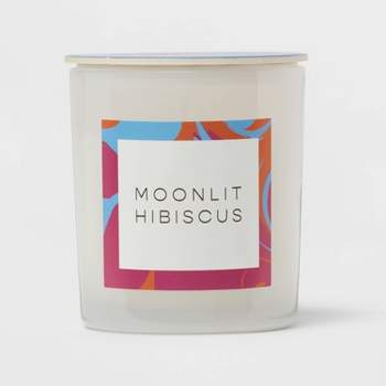 Milky Glass Jar Candle Moonlit Hibiscus - Opalhouse™