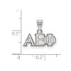Black Bow Jewelry Sterling Silver Alpha Epsilon Phi Greek Life Small Pendant - 2 of 3