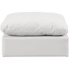 Meridian Furniture,Indulge Linen Textured Fabric Ottoman - 3 of 4