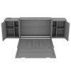 Whisen Modern Design Full Size Murphy Bed, Folded into a Cabinet with Shelves and USB Ports - 4 of 4
