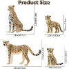 8PCS Cheetah Figurines with Cheetah Cubs, Realistic Jungle Zoo Animals Figurines Family Set, Educational Toy Cake Toppers Christmas Birthday Gift - 4 of 4