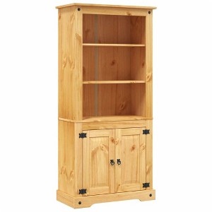 vidaXL Cupboard, Rustic Appeal with Generous Storage Space, 31.5''x15.7''x67'', Natural Finish - 1 of 4