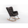 CAVINAS Modern Teddy Rocking Chair,Accent Chair with Tufted Back & Cotton Fill for Nursery,Bedroom,Living Room - 4 of 4
