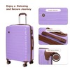 Whisen 5-Piece Set(20/24/28 in.)   Luggage Sets Lightweight Suitcase with TSA Lock and Rotating Wheels - 2 of 4