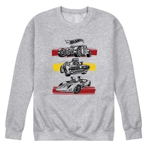 Men's - Hot Wheels - Hot Rods Stack Graphic Fleece Sweatshirt - 1 of 4