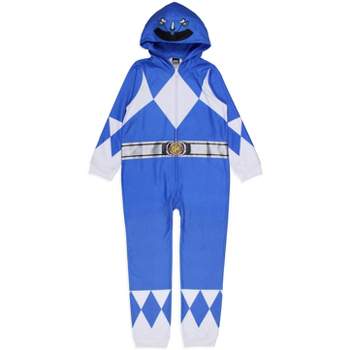 Power Rangers Boy's All Character Union Suit Costume Sleep Pajama Multicolored