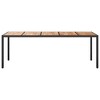 vidaXL Garden Dining Table Black 98.4 x 39.4 x 29.5 in Poly rattan - 3 of 4