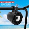 6.5'' Marine Waterproof Speakers for UTV/ATV with Roll Bar Mounts, IP-X6 Rated, Weatherproof Design, Pair - 4 of 4