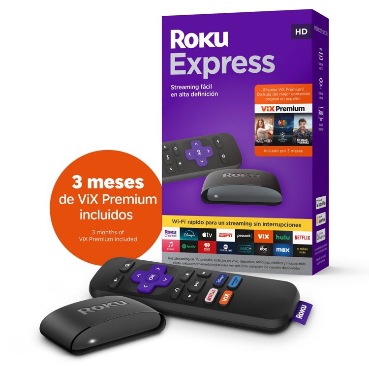 Roku Express (Spanish Edition) HD Streaming Device with VIX Premium: Wi ...