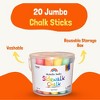 CocoNut Outdoor: Jumbo Sidewalk Chalk Bucket - 20pc, 4" Chunky Sticks - 2 of 4