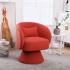 NicBex Faux Fur Fabric Swivel Accent Chair,Upholstered Swivel Living Room Chairs with Barrel-Curved Backrest,Accent Chairs for Living Room - 2 of 4
