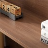 YONWAY 4 Tier Retractable & Rotatable Bookcases, Wooden Corner Book Shelf, Storage Rack for Books, Rustic Brown Bookcase for Living Room,Home,Office - 4 of 4
