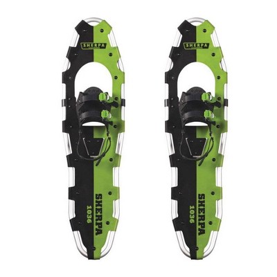 Yukon Charlie's Sherpa 10" x 36" Durable Trail Walking Hiking Snowshoes, Green