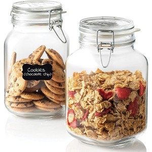 Bormioli Rocco Fido Jar - Set of 2, Made of Premium Quality Italian Glass, Airtight Seal with Gasket - 1 of 4