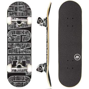 Magneto Skateboard | Maple Wood | Abec 5 Bearings | Double Kick Concave Deck | For Beginners, Teens & Adults (droopy Smile) : Target Magneto Skateboard | Maple Wood | Abec 5 Bearings | Double Kick Concave Deck | For Beginners, Teens & Adults (droopy Smile) : Target