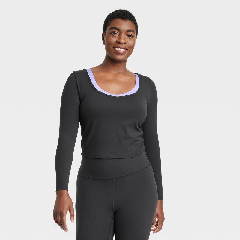 Women's Everyday Soft Long Sleeve Top - All In Motion™, 4 of 10