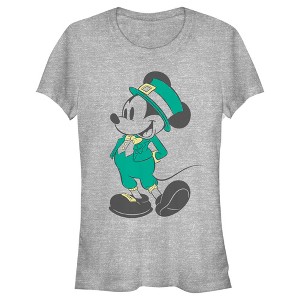Juniors Womens Mickey & Friends Mousey Leprechaun T-Shirt - 1 of 4