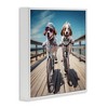Stupell Industries Coastal Bicycle Dogs, 12" x 12" - 3 of 4