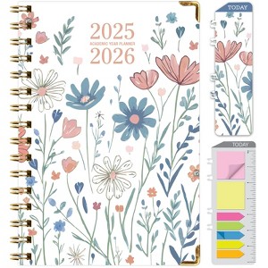 Global Printed Products Hardcover AY 2025-2026 Fashion Planner - 5.5"x8" (Colorful Botanicals) - 1 of 4
