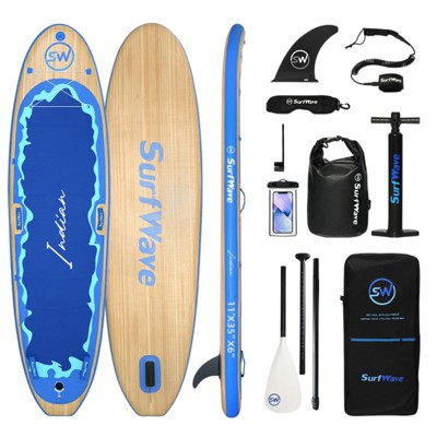 VisioGear 11' Stand Up Paddle Board with Accessories, Blue, 132"*33"*6"