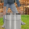 20.5Inch Smokeless Firepit, with Removable Ash Base, Stainless Steel Wood Burning Fireplace for Camping, Outside, Bonfire, Backyard and Patio - 3 of 4