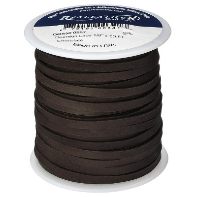 Realeather(R) Crafts Deerskin Lace 1/8"X50' Spool