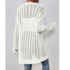 BLUEMING Womens Long Sleeve Lightweight Open Front V-Neck Casual Cardigan Sweaters Outerwear - 4 of 4