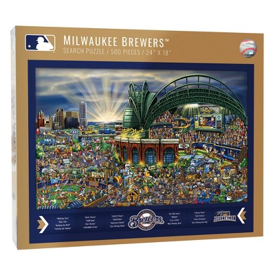 MLB Milwaukee Brewers 500pc Find Joe Journeyman Puzzle