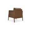 Signature Design by Ashley Numund Modern Faux Leather Accent Chair with Reversible Cushions, Caramel Brown - 4 of 4