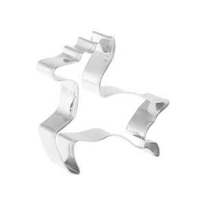 Unique Bargains Pastry Cutter Christmas Hat-Shaped Dishwasher Safe Stainless Steel Silver Tone 1Pcs - 1 of 4