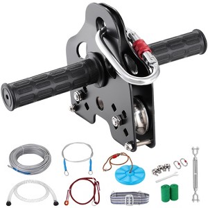 VEVOR Zipline Kit for Kids and Adult, 60 ft Zip Line Kits Up to 500 lb, Backyard Outdoor Quick Setup Zipline, Playground Entertainment - 1 of 4