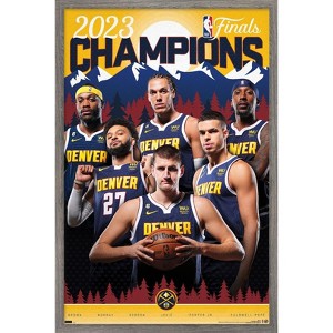 Trends International NBA Denver Nuggets - 2023 NBA Finals Champions Framed Wall Poster Prints - 1 of 4