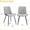 JUJABU Extended Seat Cushion PU Dining Chair Set - Four Pieces - 3 of 4