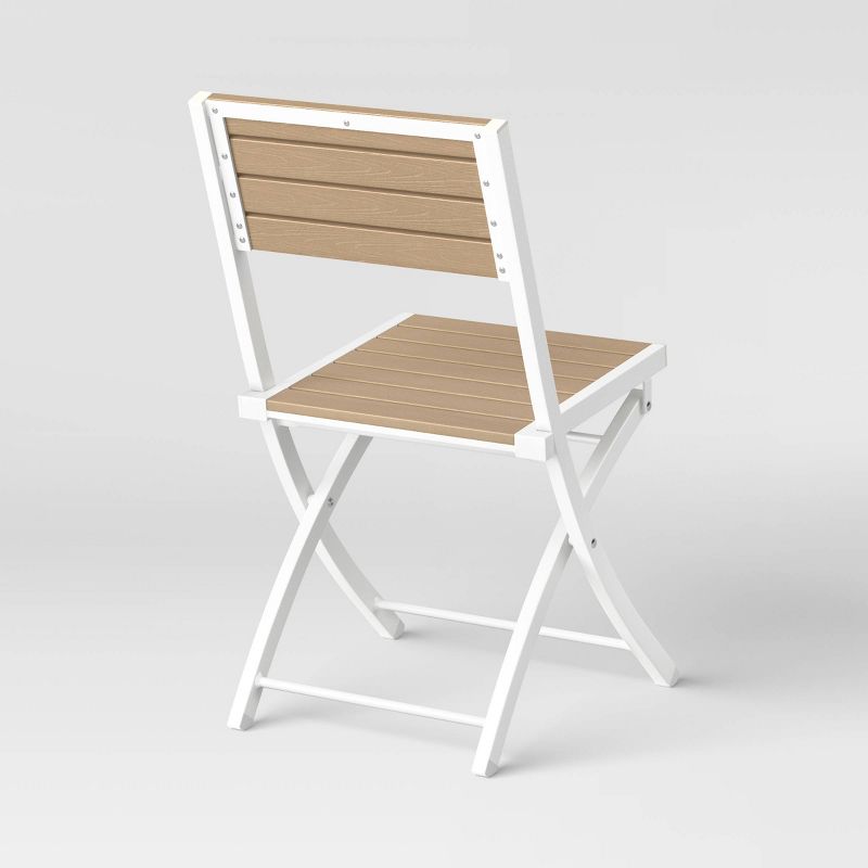 Bryant 4pk Faux Wood Folding Patio Bistro Chairs - Project 62™, 6 of 11