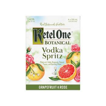 Ketel One Botanical Grapefruit & Rose Vodka Spritz - 4pk/355ml Cans