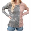 Women's RIB COLOR BLOCK CUT-OUT TOP - Haptics - 2 of 3