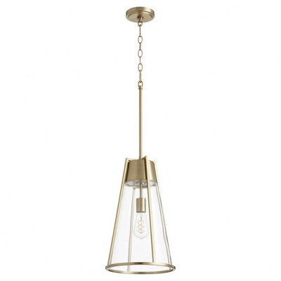 Quorum Lighting Pylon 1 - Light Pendant in  Aged Brass