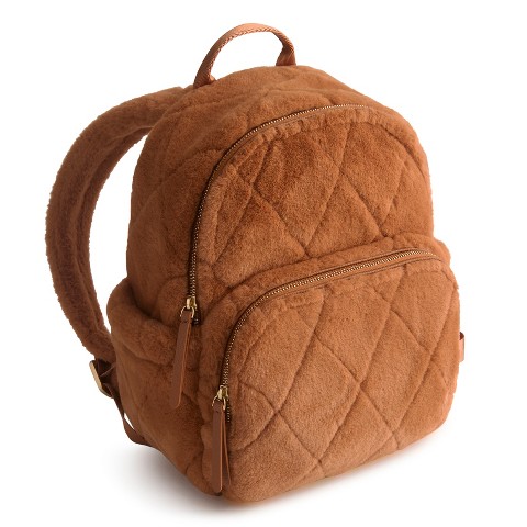 Рюкзаки Vera Bradley Women's Faux Fur Small Banbury Backpack Roasted Pecan