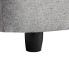 CAVINAS Luxury L-Shaped Sectional Sofa with Removable Ottoman ,Down Filling ,Linen-Like 3D Fabric ,the Modular couch for Living Room,Light Gray - 4 of 4