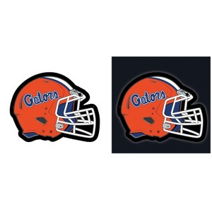 Evergreen Ultra-Thin Edgelight LED Wall Decor, Helmet, University of Florida- 19.5 x 15 Inches Made In USA - 1 of 4
