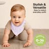 8pk Organic Baby Bandana Bibs, Baby Drool Bibs for Baby Boy, Girl, Baby Bibs for Infant, Newborn - 4 of 4