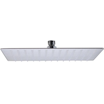 ALFI RAIN12S-BSS Solid Brushed Stainless Steel 12Inch Square Ultra Thin Rain Shower Head