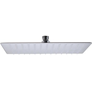 ALFI RAIN12S-BSS Solid Brushed Stainless Steel 12Inch Square Ultra Thin Rain Shower Head - 1 of 4