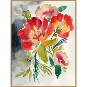 32" x 42" Twilight Brights I by Jennifer Goldberger Framed Canvas Wall Art Print - Amanti Art: Modern Style, Polystyrene Frame - 1 of 4