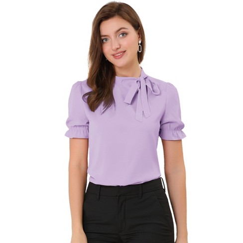 Elegant purple blouse on sale