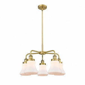 Bellmont - 5 Light Stem Hung Chandelier In Art Deco Style-15.25 Inches Tall and 24 Inches Wide - 1 of 1