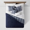 Bowen Reversible Herringbone Stripe Comforter Bedding Set - Threshold™ - image 4 of 4